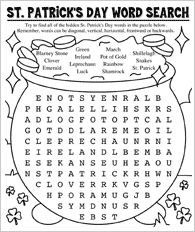 saint patricks day puzzles coloring pages - photo #13